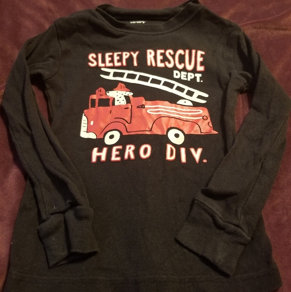Carter's | Pajama Sets (2) | 3T | Fire Trucks| Girls | Boys | Unisex | Toddler - Picture 3 of 10